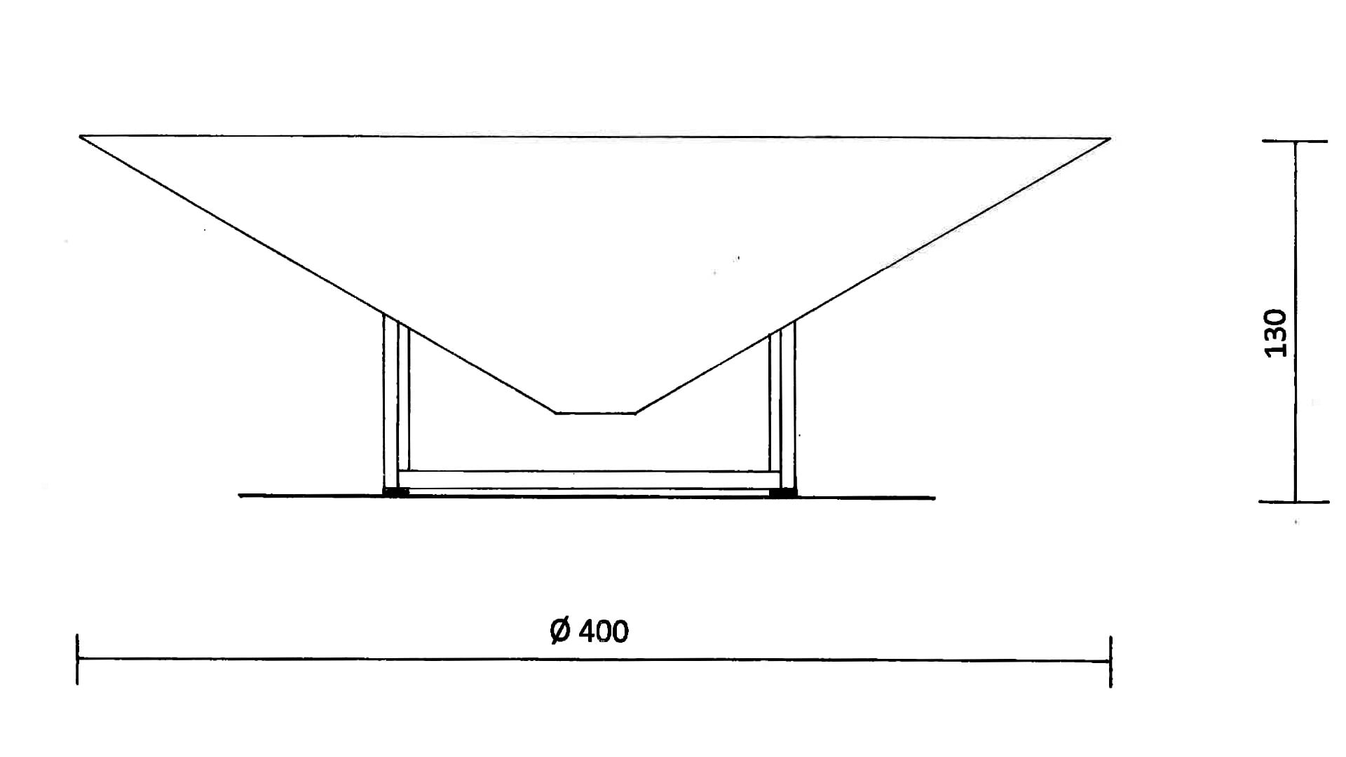 Holzschale Zeichnung